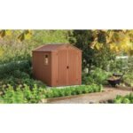 Keter 6×8 Darwin Heavy Duty Plastic Garden Shed – Brown - Image 5