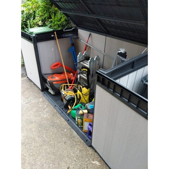 Keter 6 x 3 Oakland Grande Store Heavy Duty Plastic Shed – Grey - Image 3