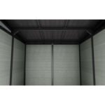Keter 9x 7 Cortina Heavy Duty Plastic Pent Shed – Green - Image 3