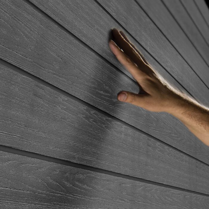 Keter 11’x7.5′ Newton Plus Side Entry Plastic Shed – Dark Grey - Image 2