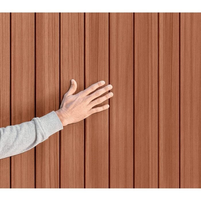 Keter 6×6 Darwin Heavy Duty Plastic Garden Shed – Brown - Image 2
