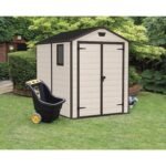 Keter 6x 8 Manor Plastic Garden Storage Shed – Beige - Image 2