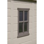 Keter 4×6 Factor Heavy Duty Plastic Garden Shed – Beige - Image 3