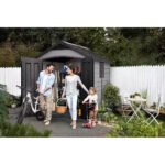 Keter 7.5×9 Premier Heavy Duty Plastic Shed – Grey - Image 4