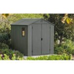 Keter 6×8 Darwin Heavy Duty Plastic Garden Shed – Green - Image 5