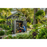 Keter 4×2 Cortina Alto Heavy Duty Vertical Plastic Garden Shed with Shelves - Image 2