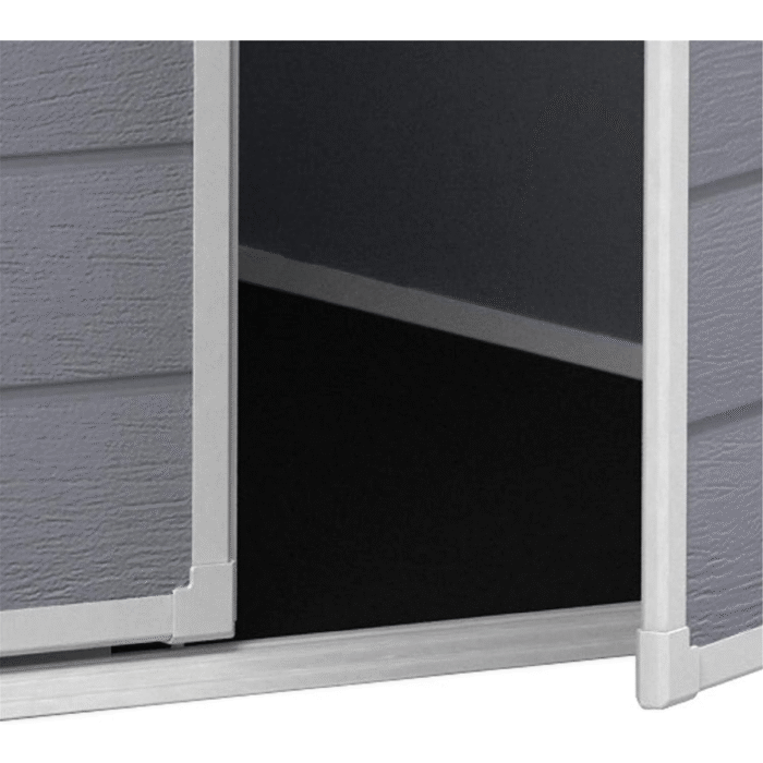 Keter 6 x 6 Manor Plastic Pent Garden Storage Shed – Grey - Image 4